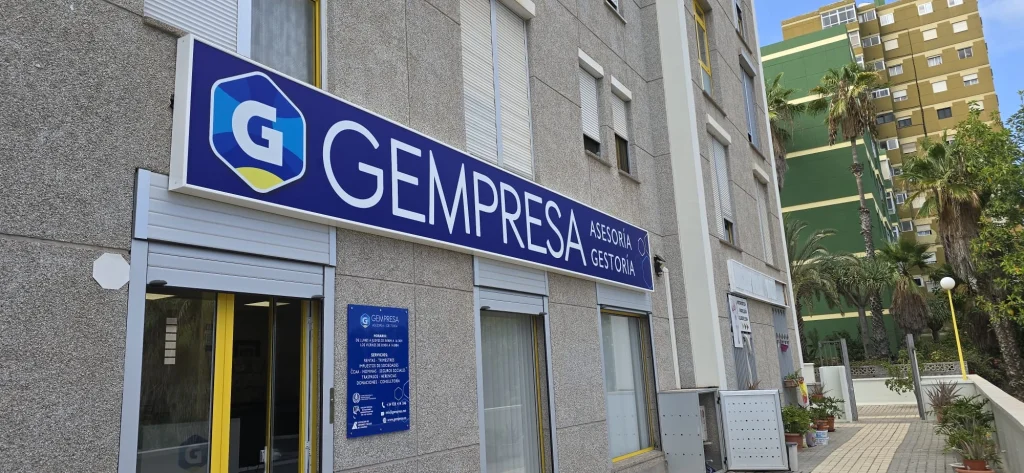 Gempresa · Rotulación exterior del local