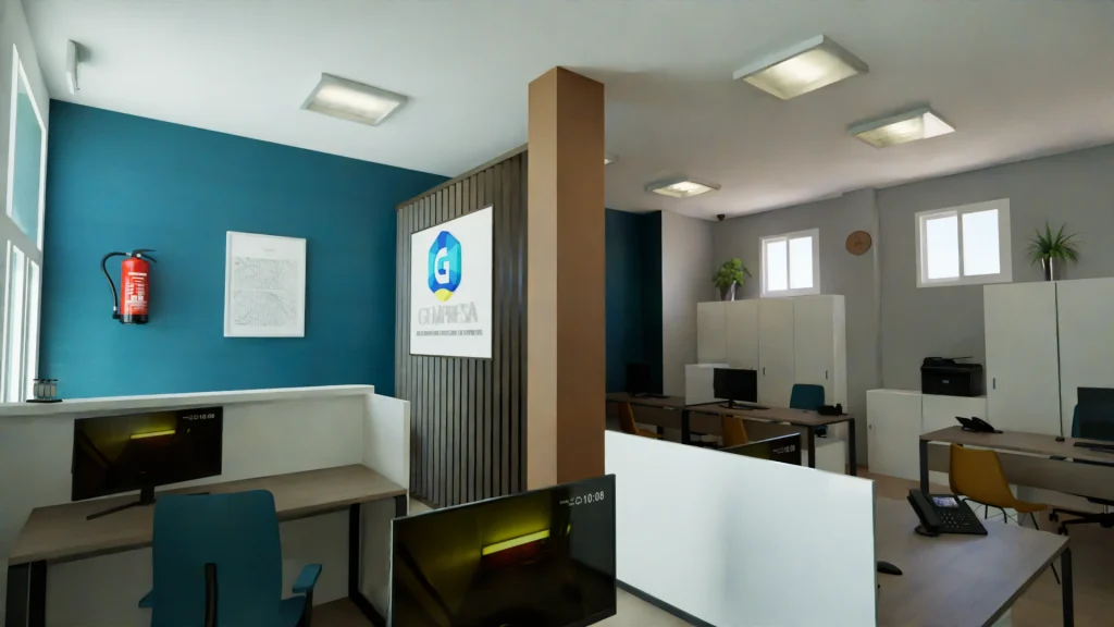 Gempresa · Recepción y separador de lamas, visualización 3D