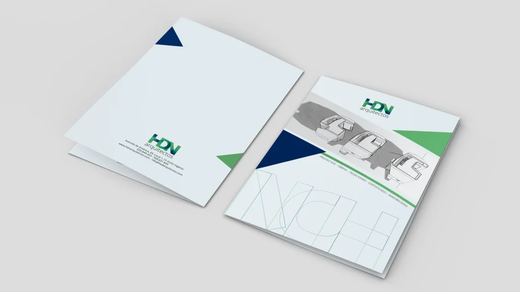 HDN Arquitectos · Carpetas corporativas, diseño de 2023