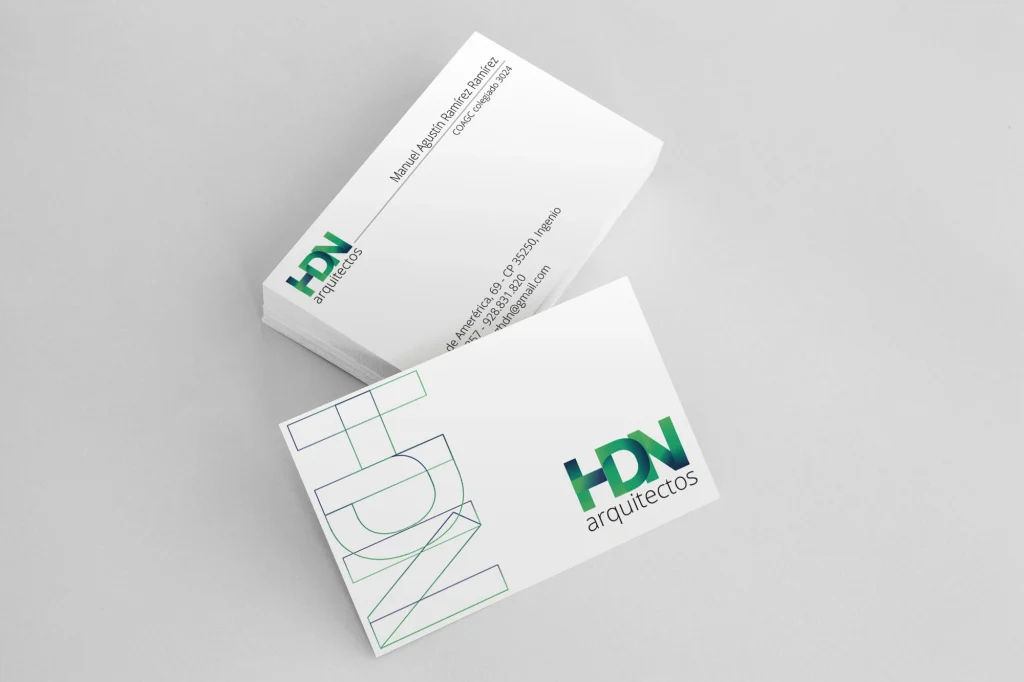 HDN Arquitectos · Tarjetas de visita