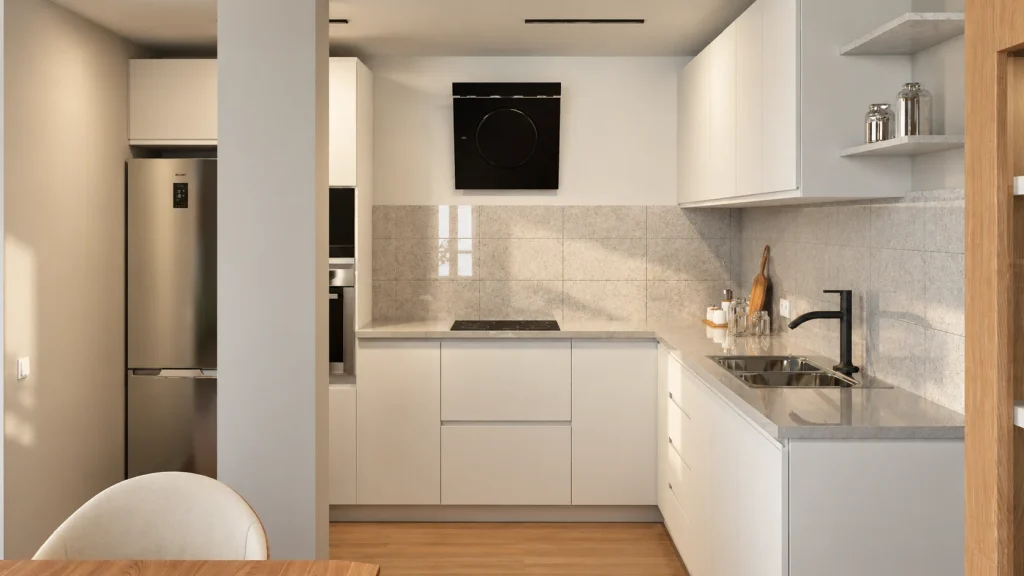 Vivienda en Arucas · Cocina · Postproducción asistida por IA
