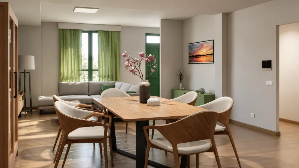 Vivienda en Arucas · Comedor y salón · Postproducción asistida por IA