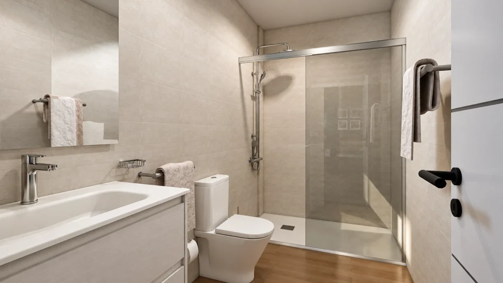 Vivienda en Arucas · Baño · vista general · Postproducción asistida por IA