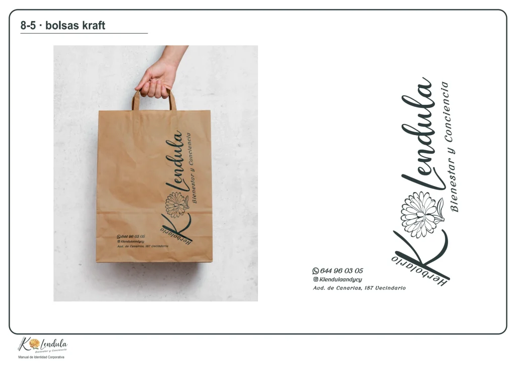 Kalendula · Bolsa kraft