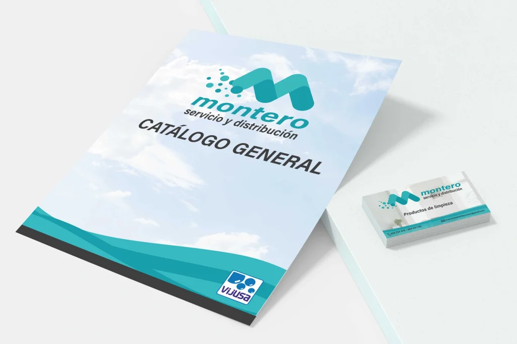 Montero · Servicio y distribución · Portada de catálogo y tarjeta