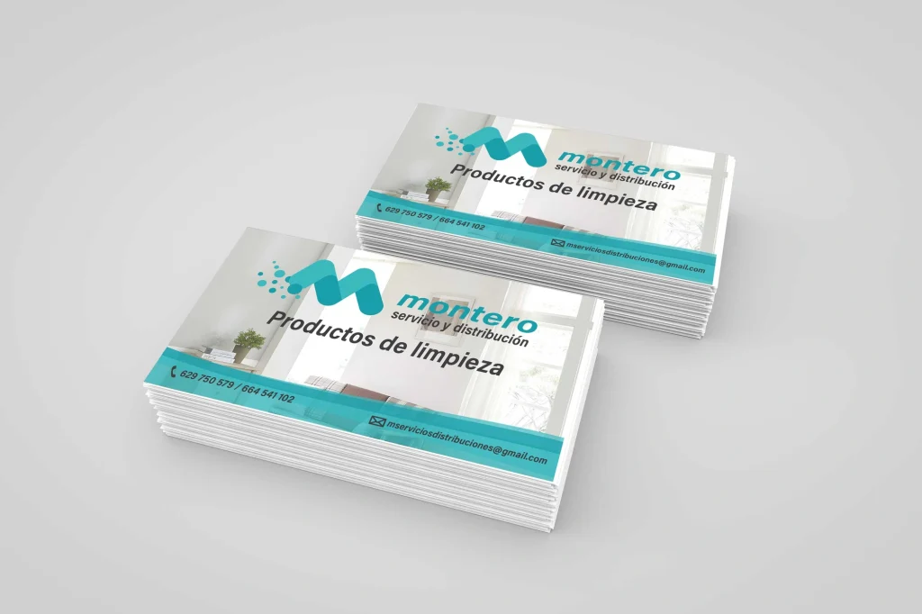 Montero · Servicio y distribución · Tarjetas de visita