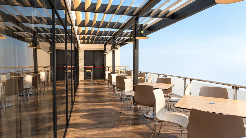 Restaurante · Interiorismo 3D · Terraza