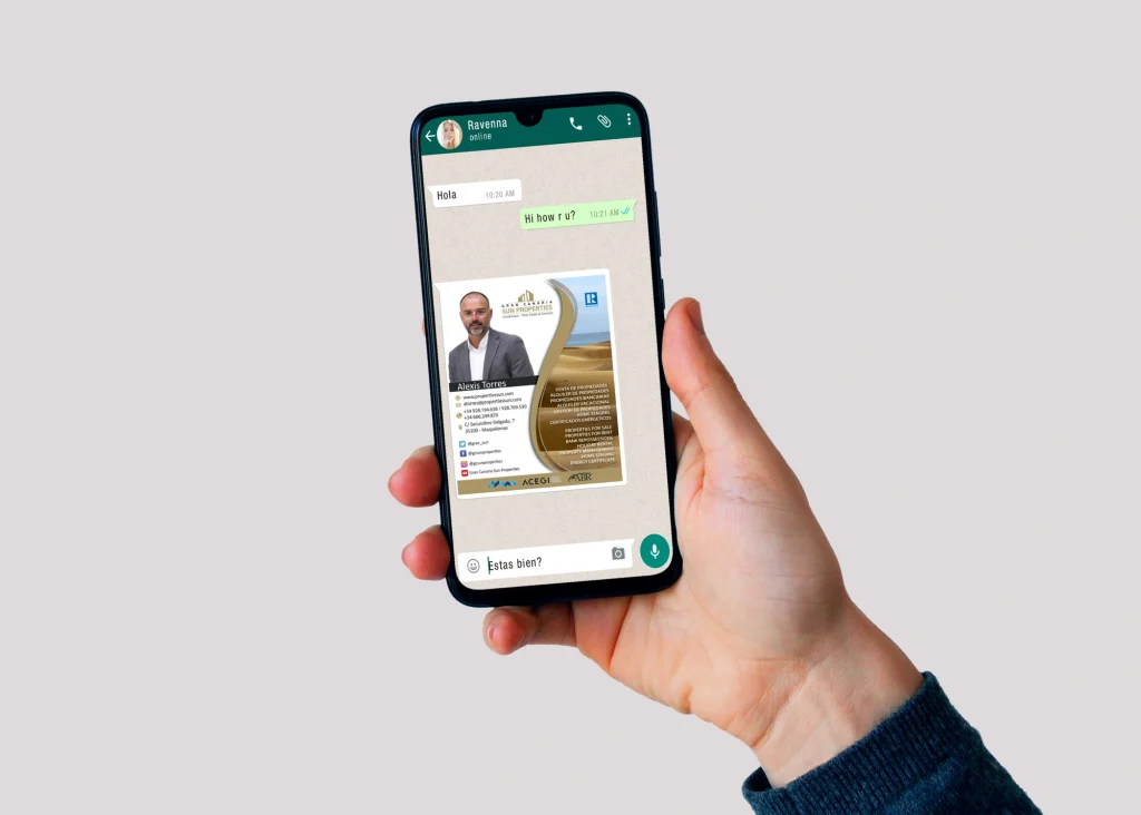 Sun Properties · Comunicación digital en móvil
