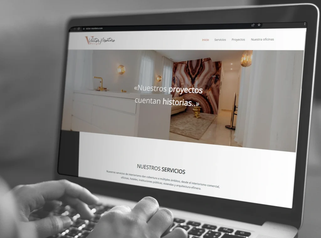 Víctor Montero Design · Diseño de página web
